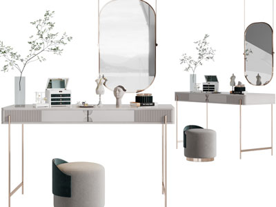 现代轻奢化妆、梳妆台