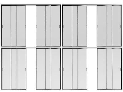 现代四扇推拉门