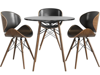 现代休闲椅子、边几