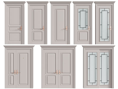 美式单扇、双扇和子母平开门