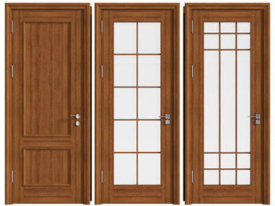 现代实木单扇平开门