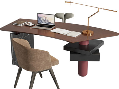 现代书桌椅组合