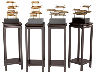 新中式屋檐工艺品摆件