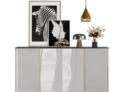 现代轻奢玄关柜、边柜