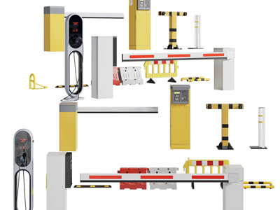 现代自动门挡、电动道闸、收费杆