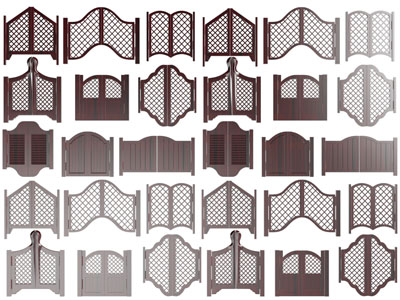 地中海半开门、牛仔门、栅栏门