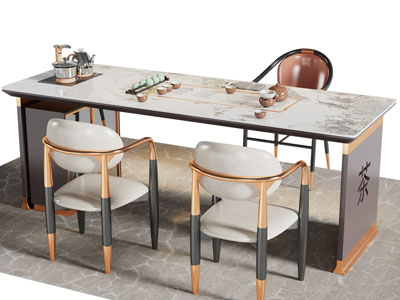 新中式茶桌椅组合