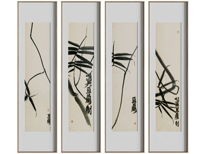 新中式四联装饰挂画