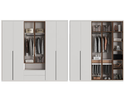 现代衣柜3d模型 现代衣柜