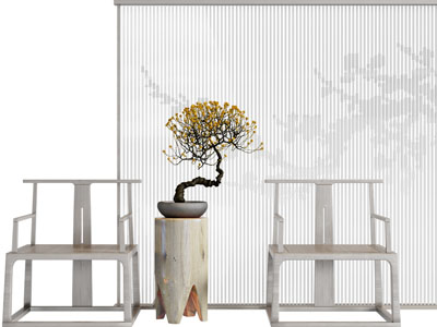 新中式实木扶手椅子