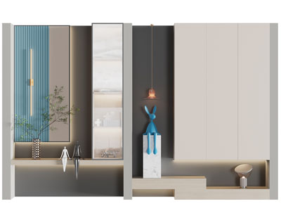 现代玄关装饰柜