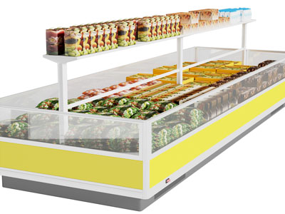 现代生鲜展示保鲜柜、冰柜