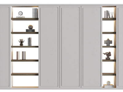 新中式带镂空的装饰柜