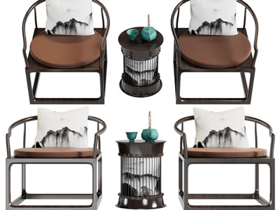 新中式圈椅、扶手椅子