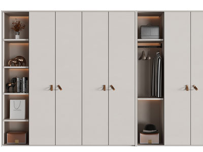 现代衣柜3d模型 现代衣柜