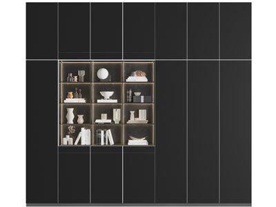 现代中间开放式收纳的装饰柜