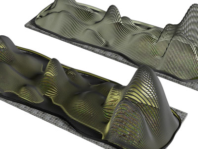 现代城市镂空山脉景观园艺小品