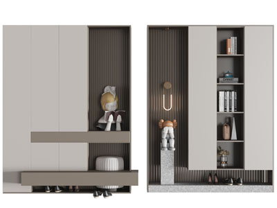 现代玄关装饰鞋柜