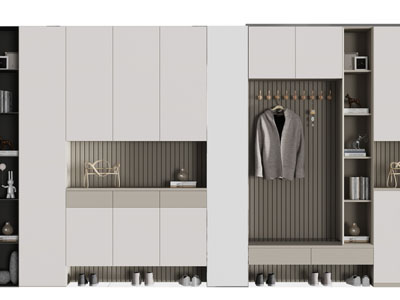 现代玄关装饰鞋柜