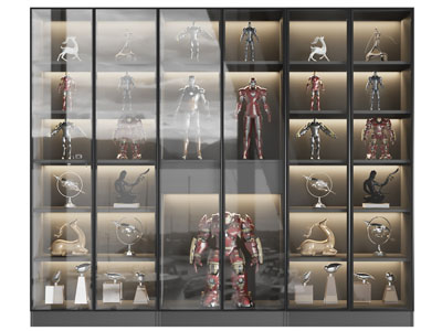 现代玩具手伴收纳装饰柜