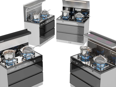 现代一体式集成灶