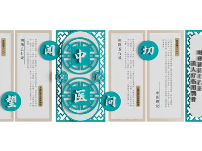 中医文化宣传背景墙