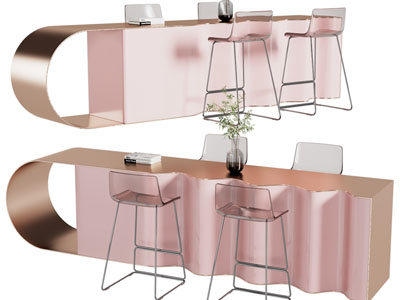现代轻奢吧台吧椅
