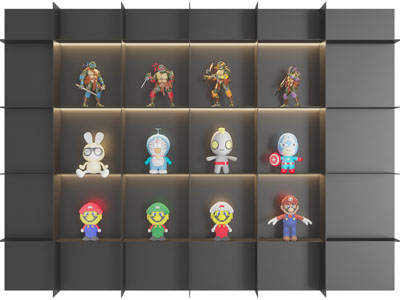 现代玩具摆件装饰柜