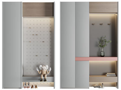 现代玄关装饰鞋柜