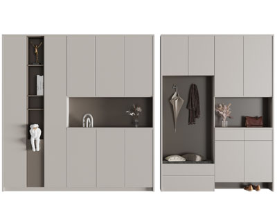 现代玄关装饰鞋柜