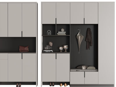 现代玄关装饰鞋柜