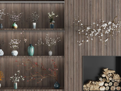 新中式花瓶花卉