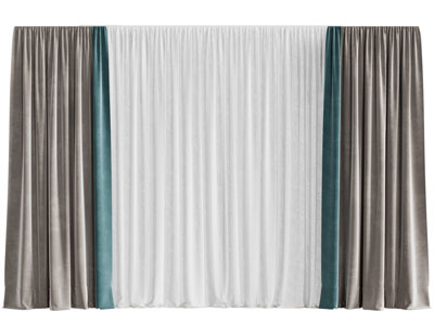 现代布艺窗帘窗纱