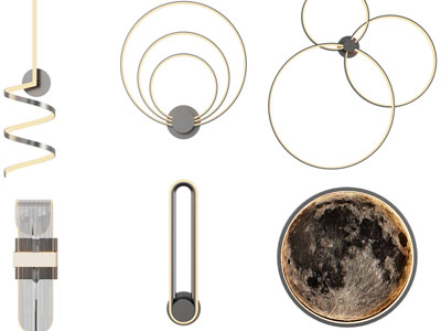 现代墙饰挂件、壁灯