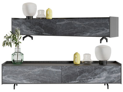 现代大理石纹理的电视柜