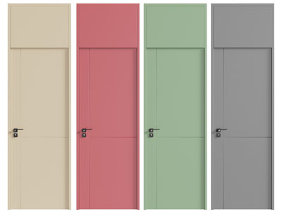 现代单扇平开门