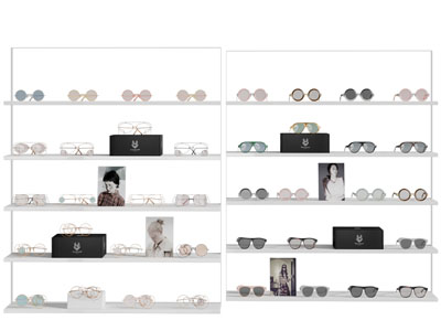 现代眼镜展示柜、货架3d模型 现代眼镜展示柜、货架