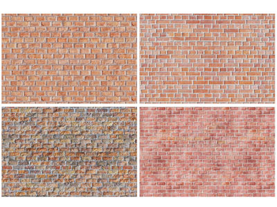 现代红砖背景墙3d模型 现代红砖背景墙