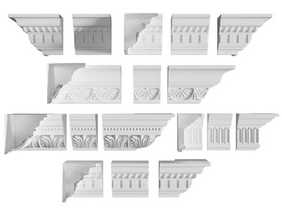 欧式雕花、角线