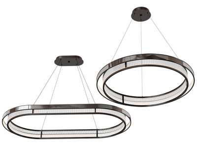 新中式椭圆形、圆形吊灯