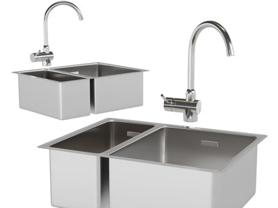 现代双盆洗菜盆