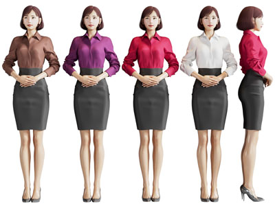 双手交叉站立的女人