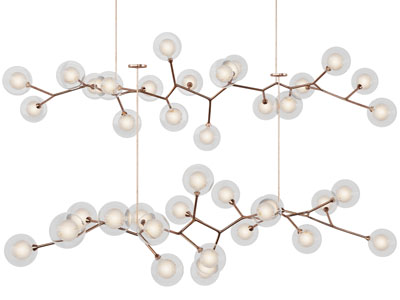 现代轻奢球形灯罩吊灯