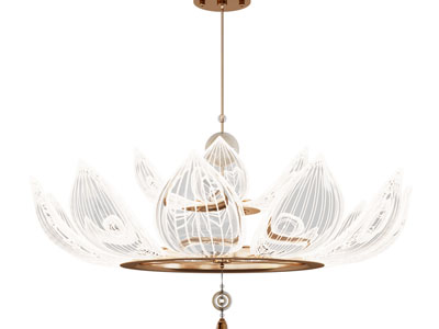 新中式莲花造吊灯