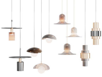 现代垂线吊灯