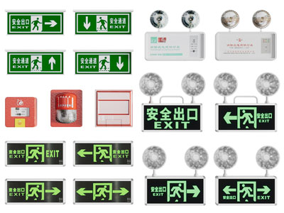 现代安全通道、应急灯