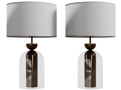 现代柱形灯罩台灯