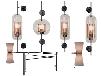 现代透明灯罩壁灯