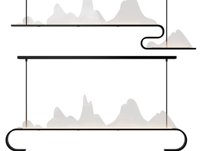 新中式山脉造的吊灯