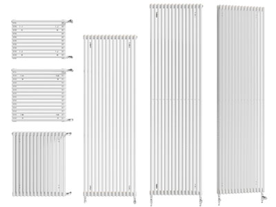 现代壁挂式暖气片、暖气管
